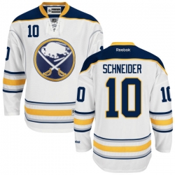 Cole Schneider Reebok Buffalo Sabres Premier White Away Jersey