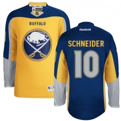 Cole Schneider Reebok Buffalo Sabres Premier Gold Alternate Jersey