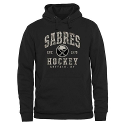 NHL Buffalo Sabres Black Camo Stack Pullover Hoodie