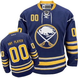 Reebok Buffalo Sabres Customized Authentic Navy Blue Home NHL Jersey