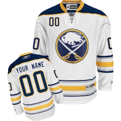 Reebok Buffalo Sabres Customized Authentic White Away NHL Jersey