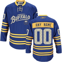 Reebok Buffalo Sabres Customized Authentic Royal Blue Third NHL Jersey