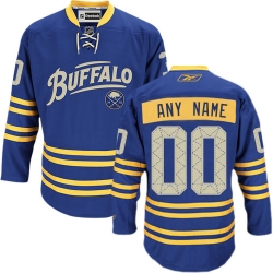 Youth Reebok Buffalo Sabres Customized Authentic Royal Blue Third NHL Jersey