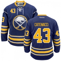 Daniel Catenacci Reebok Buffalo Sabres Authentic Navy Blue Home Jersey