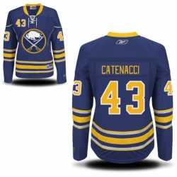 Daniel Catenacci Women's Reebok Buffalo Sabres Authentic Navy Blue Home Jersey