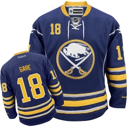 Danny Gare Reebok Buffalo Sabres Authentic Navy Blue Home NHL Jersey