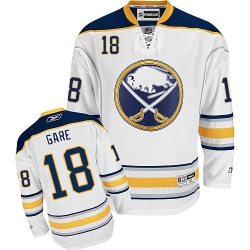 Danny Gare Reebok Buffalo Sabres Premier White Away NHL Jersey