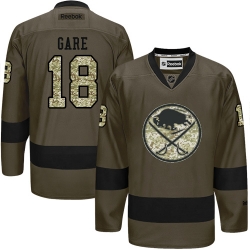 Danny Gare Reebok Buffalo Sabres Authentic Green Salute to Service NHL Jersey