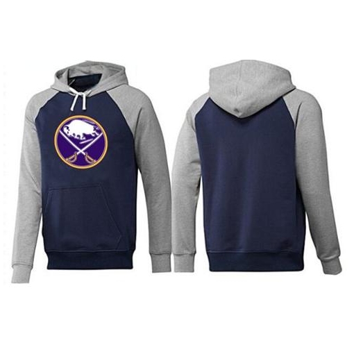 NHL Buffalo Sabres Big & Tall Logo Pullover Hoodie - Navy/Grey