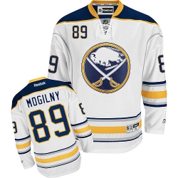 Alexander Mogilny Reebok Buffalo Sabres Premier White Away NHL Jersey