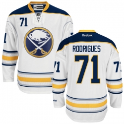 Evan Rodrigues Reebok Buffalo Sabres Premier White Away Jersey