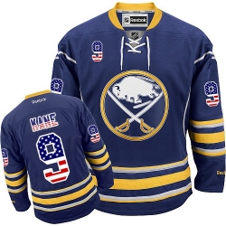 Evander Kane Reebok Buffalo Sabres Authentic Navy Blue USA Flag Fashion NHL Jersey