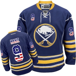 Evander Kane Reebok Buffalo Sabres Premier Navy Blue USA Flag Fashion NHL Jersey