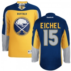 Jack Eichel Reebok Buffalo Sabres Premier Gold New Third NHL Jersey