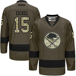 Jack Eichel Reebok Buffalo Sabres Authentic Green Salute to Service NHL Jersey