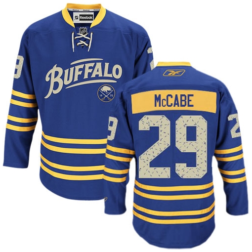 Jake McCabe Reebok Buffalo Sabres Authentic Royal Blue Third NHL Jersey