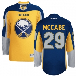 Jake McCabe Reebok Buffalo Sabres Premier Gold New Third NHL Jersey