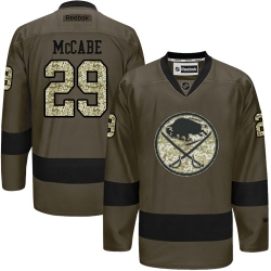 Jake McCabe Reebok Buffalo Sabres Premier Green Salute to Service NHL Jersey