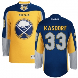 Jason Kasdorf Reebok Buffalo Sabres Premier Gold Alternate Jersey