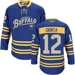 Brian Gionta Reebok Buffalo Sabres Authentic Royal Blue Third NHL Jersey
