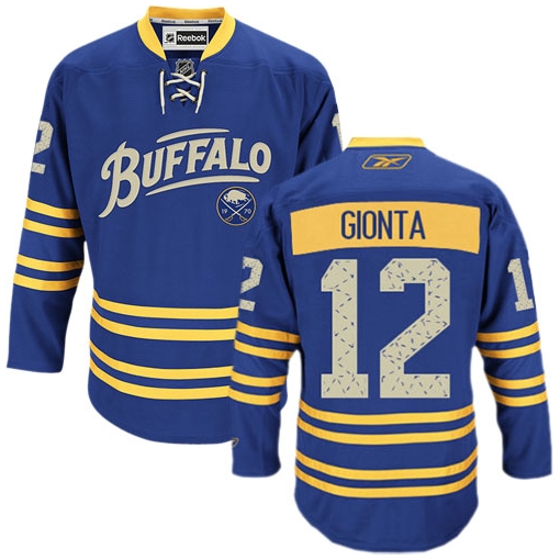 Brian Gionta Reebok Buffalo Sabres Premier Royal Blue Third NHL Jersey