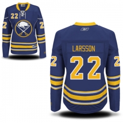 Johan Larsson Women's Reebok Buffalo Sabres Authentic Navy Blue Home Jersey