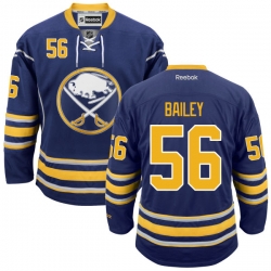 Justin Bailey Reebok Buffalo Sabres Premier Navy Blue Home Jersey