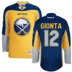 Brian Gionta Reebok Buffalo Sabres Premier Gold New Third NHL Jersey