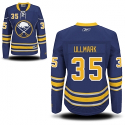 Linus Ullmark Women's Reebok Buffalo Sabres Premier Navy Blue Home Jersey