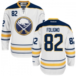 Marcus Foligno Reebok Buffalo Sabres Premier White Away Jersey