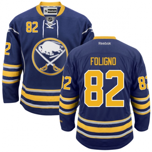 Marcus Foligno Youth Reebok Buffalo Sabres Authentic Navy Blue Home Jersey