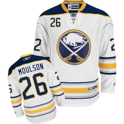 Matt Moulson Reebok Buffalo Sabres Authentic White Away NHL Jersey