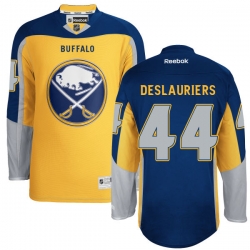 Nicolas Deslauriers Reebok Buffalo Sabres Premier Gold Alternate Jersey