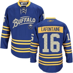 Pat Lafontaine Reebok Buffalo Sabres Authentic Royal Blue Third NHL Jersey