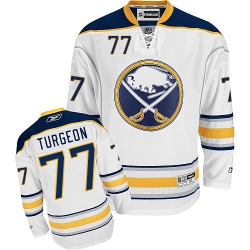 Pierre Turgeon Reebok Buffalo Sabres Premier White Away NHL Jersey