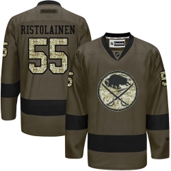 Rasmus Ristolainen Reebok Buffalo Sabres Authentic Green Salute to Service NHL Jersey