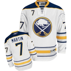 Rick Martin Reebok Buffalo Sabres Authentic White Away NHL Jersey