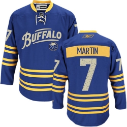 Rick Martin Reebok Buffalo Sabres Authentic Royal Blue Third NHL Jersey