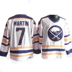 Rick Martin CCM Buffalo Sabres Authentic White Throwback NHL Jersey