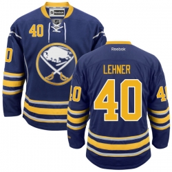 Robin Lehner Youth Reebok Buffalo Sabres Authentic Navy Blue Home Jersey