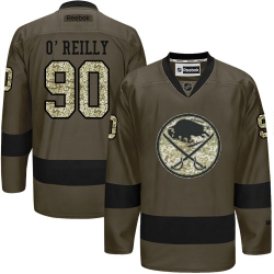 Ryan O'Reilly Reebok Buffalo Sabres Premier Green Salute to Service NHL Jersey