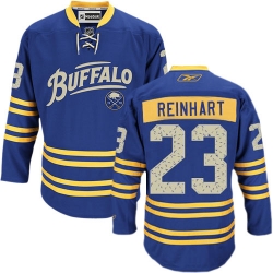 Sam Reinhart Reebok Buffalo Sabres Authentic Royal Blue Third NHL Jersey