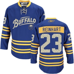 Sam Reinhart Reebok Buffalo Sabres Premier Royal Blue Third NHL Jersey