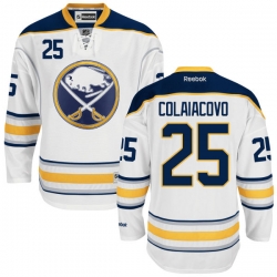 Carlo Colaiacovo Reebok Buffalo Sabres Premier White Away Jersey