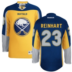 Sam Reinhart Reebok Buffalo Sabres Premier Gold New Third NHL Jersey
