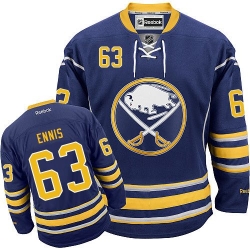 Tyler Ennis Reebok Buffalo Sabres Authentic Navy Blue Home NHL Jersey