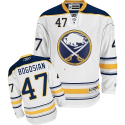 Zach Bogosian Reebok Buffalo Sabres Premier White Away NHL Jersey