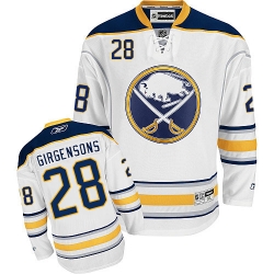 Zemgus Girgensons Reebok Buffalo Sabres Authentic White Away NHL Jersey