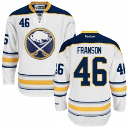 Cody Franson Reebok Buffalo Sabres Premier White Away Jersey