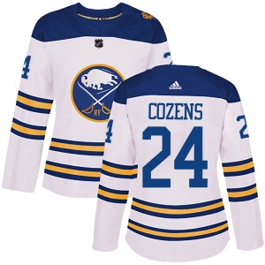 Dylan Cozens Women's Adidas Buffalo Sabres Authentic White 2018 Winter Classic Jersey